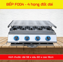 Bếp nướng 4 - 6 - 8 họng đốt dài