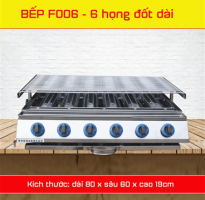 Bếp nướng 4 - 6 - 8 họng đốt dài