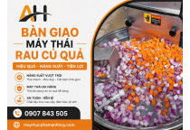Bàn Giao Máy Thái Rau Củ Quả Tại TP.HCM – Chạy Thử Thực Tế Cho Khách Hàng