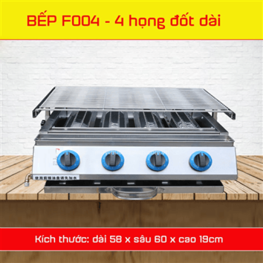 Bếp nướng 4 - 6 - 8 họng đốt dài