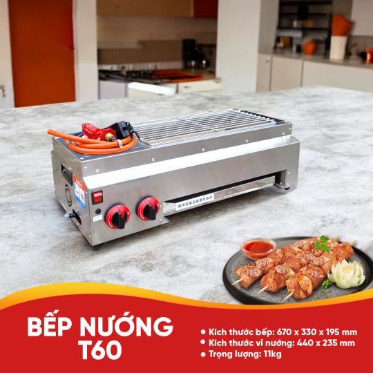 Bếp Nướng Không Khói T60 - T80 - T120 - T160 - T180