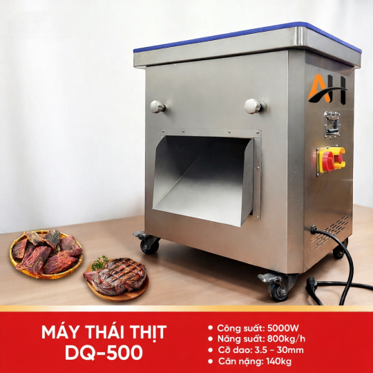 Máy Thái Thịt DQ500 – Dòng Máy Công Nghiệp Công Suất Lớn Cho Xưởng Chế Biến