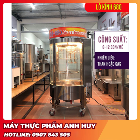 Lò Quay Vịt Kính 680