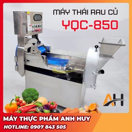 Máy Thái Rau Củ Công Nghiệp 3 Trong 1 YQC850 – Năng Suất Khủng, Đa Năng Toàn Diện