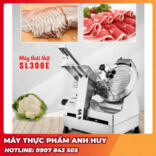 Máy Thái Thịt Tự Động SL300E – Cắt Thịt Chuẩn, Nhanh, Đẹp Như Nhà Hàng