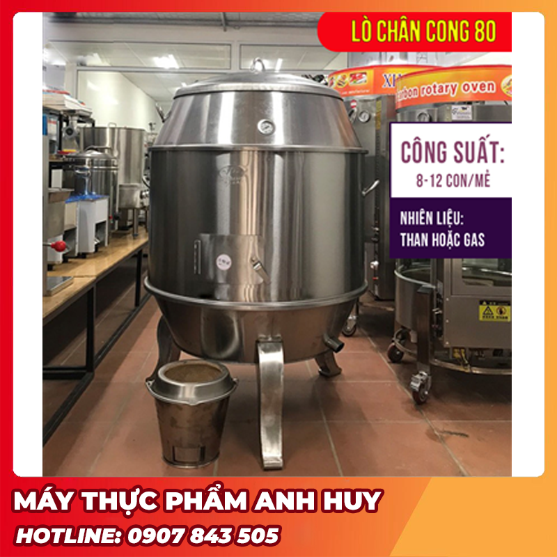 Lò Quay Vịt Chân Cong 80